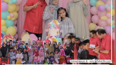 “QWEENZIA” Putri Bungsu Bupati Basel Rayakan Yaumul Milad Ke-8 Tahun Bersama Anak Yatim