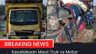 Kecelakaan Maut Truk vs Motor Desa Nangka,Satu Orang Warga Keposang Meninggal Dunia