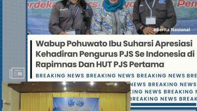 Wabup Pohuwato Ibu Suharsi Apresiasi Kehadiran Pengurus PJS Se Indonesia Di Rapimnas & HUT PJS Pertama