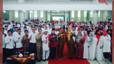 Bupati & wakil Bupati Bangka Selatan  Hadiri Halal Bi Halal Guru SD Se-Kecamatan Toboali, Ini pesan Riza Herdavid