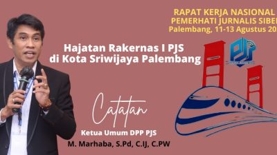 Ribuan Wartawan Bakal Hadir Di Rakernas I PJS di Kota Sriwijaya Palembang