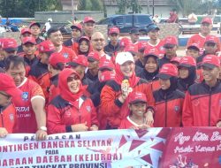 Wakil Bupati Bangka selatan,Lepas kontingen Pelajar di Kejurda Tingkat Propinsi Babel