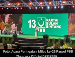 Peringatan  Milad ke-25 ,PBB Deklarasi Usung Prabowo Capres 2024