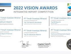 Wow Keren, PT Timah Investasi Mineral Boyong Enam Penghargaan Internasional LACP Vision Awards