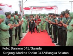 Rangka Menguatkan Semangat Prajurit: Kunjungan Danrem 045 ke Kodim 0432/Basel