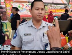 Jasa Raharja Babel Sosialisasikan Pemutihan Pajak Bermotor di Program Aik Bakung & Gule Kabung Desa Terap
