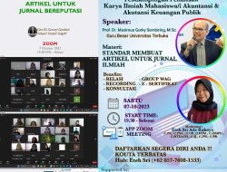 Webinar Pendampingan Karya Ilmiah oleh AR Learning Center dan Guru Besar UT