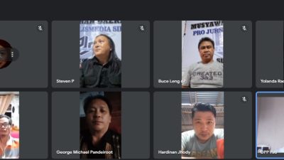 Musda DPD PJS Manado Sulut via Virtual, Buce Lengkong Sebagai Ketua Terpilih