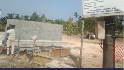 Proyek Gerbang Perbatasan kabupaten, Habiskan Rp.1,2 Miliar di Desa Air Bara