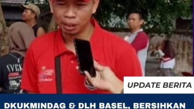 DKUKMINDAG & DLH Basel, Bersihkan  Lokasi Untuk kesiapan Relokasi PKL di Lahan PT Timah