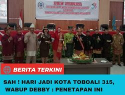 Sah ! Hari Jadi Kota Toboali 315 Wabup Debby : Penetapan Ini merupakan milik masyarakat