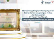 PT Timah Tbk Raih Penghargaan Prestisius sebagai Pendukung Program Kampung Iklim di Provinsi Kepulauan Bangka Belitung