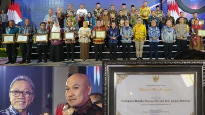 Bangka Selatan Sabet 2 Penghargaan Sekaligus Dari Kemendag, Kategori DTU & Pasar Tertib Ukur