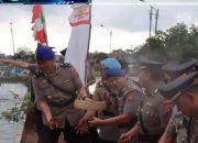 Prosesi Tabur Bunga Rangka HUT POL. AIRUD Ke -73
