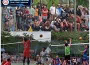 Laga Seru putaran kedua Bola Voli Piala Bupati Basel 2023, Penonton Teriak Histeris Penuh Semangat