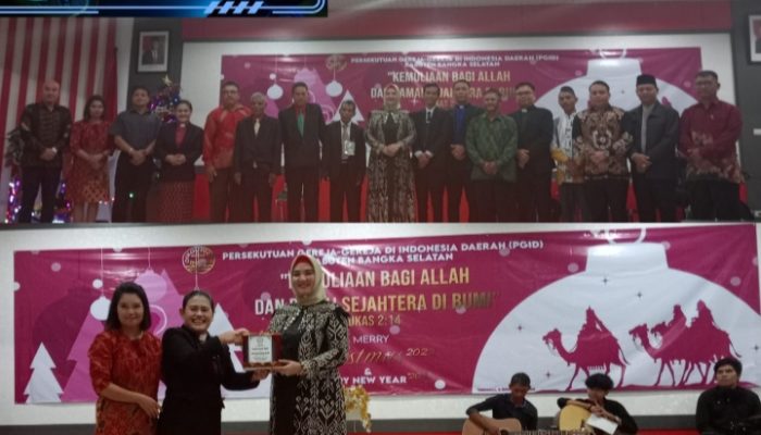 PGIW Babel & PGID Basel Sambut Hari Natal Bersama, Wabup Debby Betapa Pentingnya Toleransi Umat Beragama
