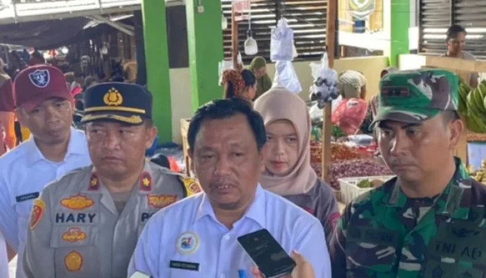Pj Sekda Bangka Selatan dan Forkopimda Tinjau Kenaikan Harga Pangan ini