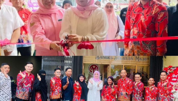 Ketua Dekranasda Bangka Selatan, Ellyzia Riza Herdavid Resmikan Galeri Dekranasda