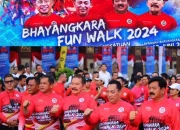 Jaksa Agung Bersama Kapolri, Menkopolhukam dan KSAD Membuka Bhayangkara Fun Walk 2024