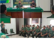 Kasrem 045/Gaya Beri Penyuluhan Hukum kepada Prajurit Kodim 0432/Basel