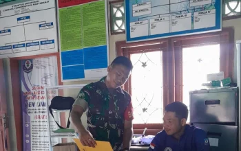 Babinsa Desa Kumbung Perbaharui Data Wilayah, Perkuat Sinergi dengan Aparat Desa