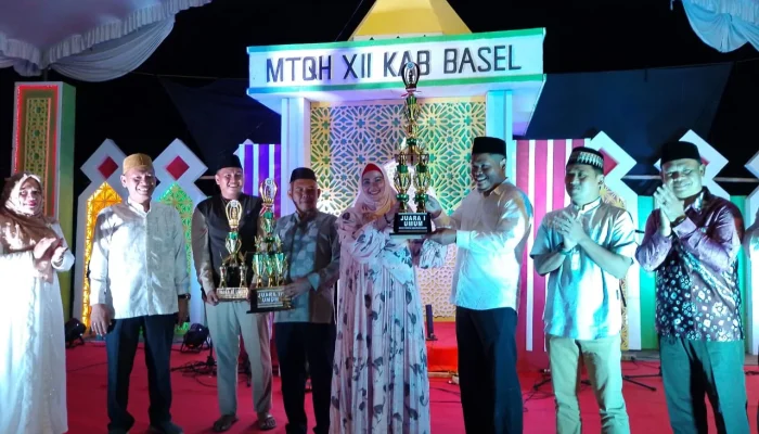 Resmi Ditutup Wakil Bupati, Kecamatan Air Gegas Pertahankan Gelar Juara Umum MTQH ke-XII Bangka Selatan