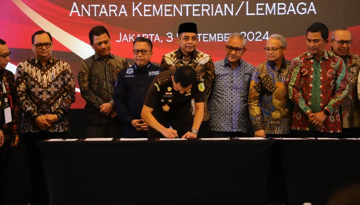 Penandatanganan JAM PIDUM dan 11 Kementerian/Lembaga untuk Penguatan Sinergi Penyidik PNS