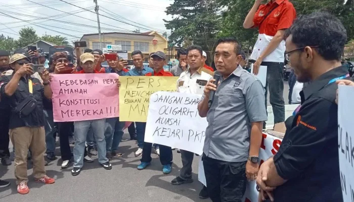 Aksi Solidaritas Wartawan: Dugaan Pemerasan, Polres Pangkalpinang Tegaskan Tak Ada OTT