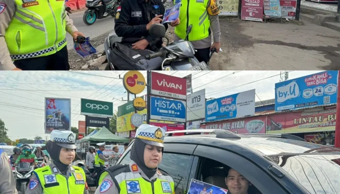 Kasatlantas Polres Ogan Ilir Pimpin Operasi Zebra Musi 2024 di Simpang Nusantara