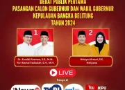 Debat Perdana Pilgub Babel: Kesejahteraan,Demokrasi dan Tata Kelola Pemerintahan