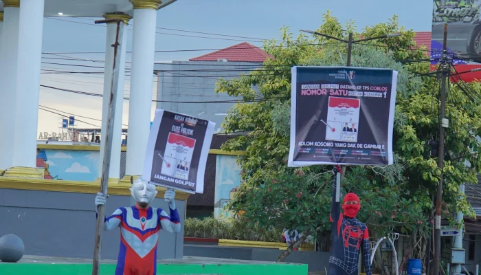 Superhero Turun ke Jalan! Pemuda Pangkalpinang Gaungkan Aksi Kotak Kosong