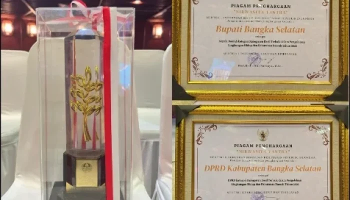 Bangka Selatan Raih Penghargaan Green Leadership Nirwasita Tantra 2023 dari KLHK