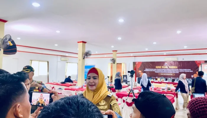 Debby Vita Dewi Hadiri Rekapitulasi Suara KPU Bangka Selatan 2024
