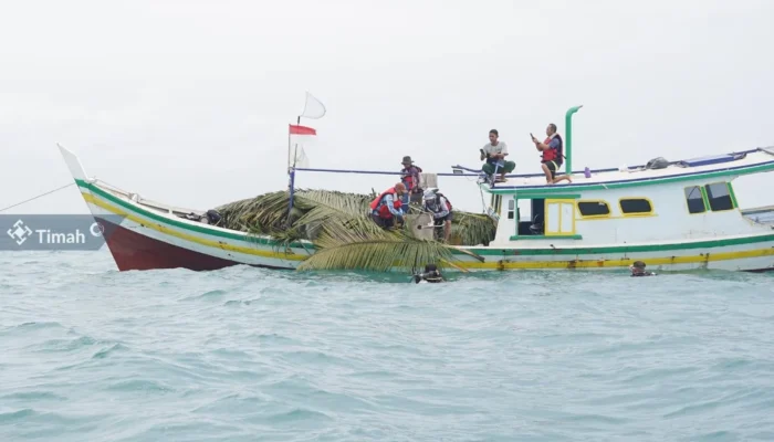 PT Timah Tbk Tenggelamkan 73 Rumpon untuk Jaga Ekosistem Laut Menuang
