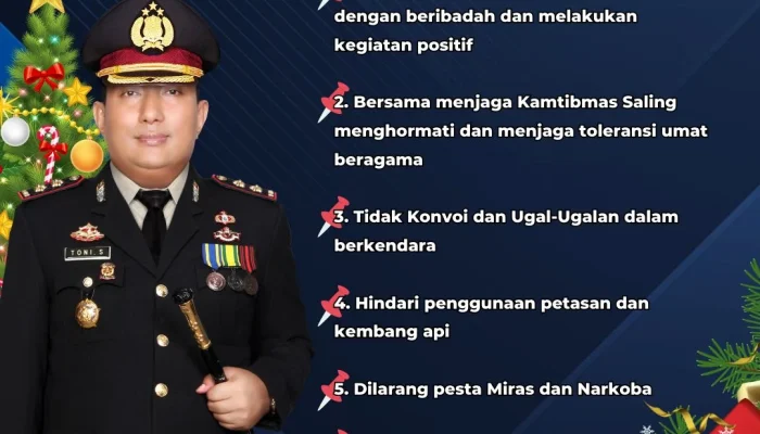 Sambut Natal dan Tahun Baru, Ini Himbauan Kapolres Bangka