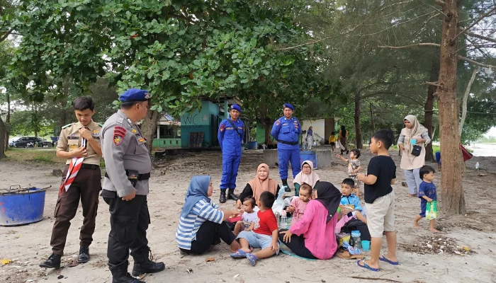 Patroli Polairud Polres Bangka, Himbau Pengunjung Wisatawan 