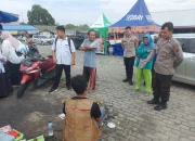 Sambang Pasar Higienis, Sat Binmas Polres Bangka Jaga Kamtibmas Jelang Tahun Baru