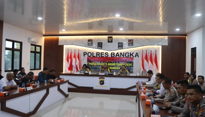 Polres Bangka Sampaikan Capaian Kinerja Sepanjang Tahun 2024