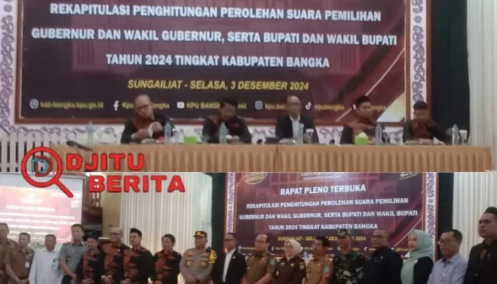 Sidang Pleno KPU Bangka Tingkat Kabupaten: KPU RI Pantau Langsung Kemenangan Kolom Kosong di Babel