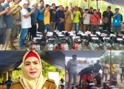 Wabup Debby Kembali Salurkan Bantuan Mesin BBG ke 67 Nelayan Pesisir