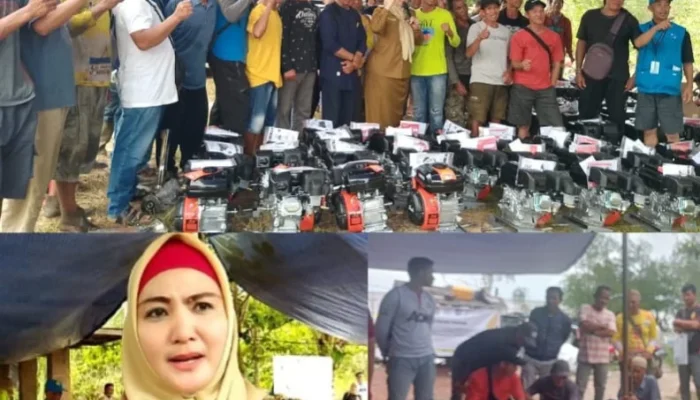 Wabup Debby Kembali Salurkan Bantuan Mesin BBG ke 67 Nelayan Pesisir