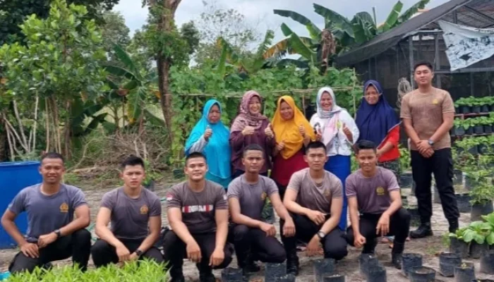 DPPP Gandeng Polres Basel Kembangkan Program Pekarangan Pangan Bergizi