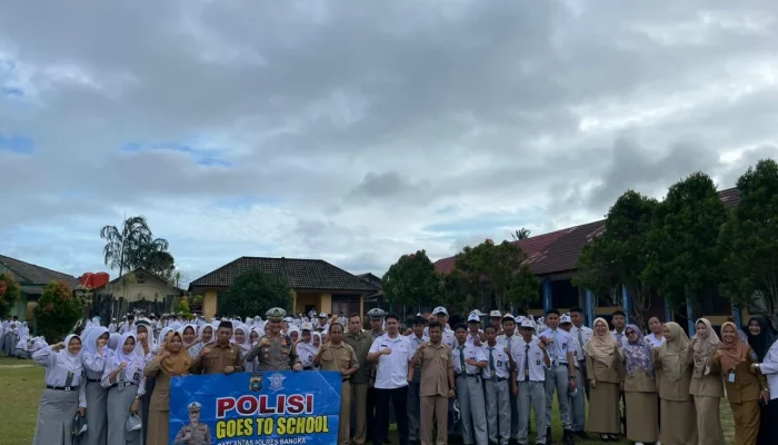 Polisi Goes to School: Kasatlantas Bangka Edukasi Pelajar Tertib Berlalu Lintas