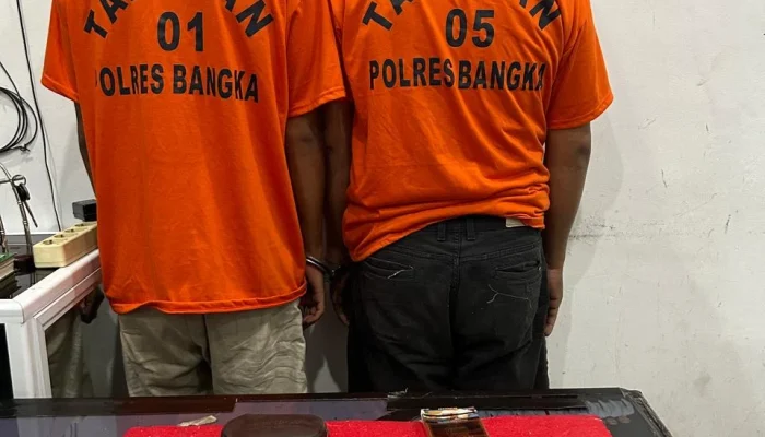 Dua Pengedar Sabu di Belinyu Ditangkap, Polisi Sita 3,12 Gram Barang Bukti