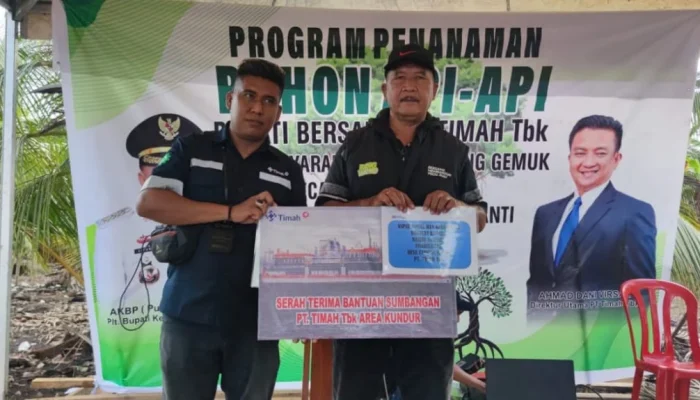 PT Timah Bantu Pembangunan Dua Masjid di Rangsang Meranti