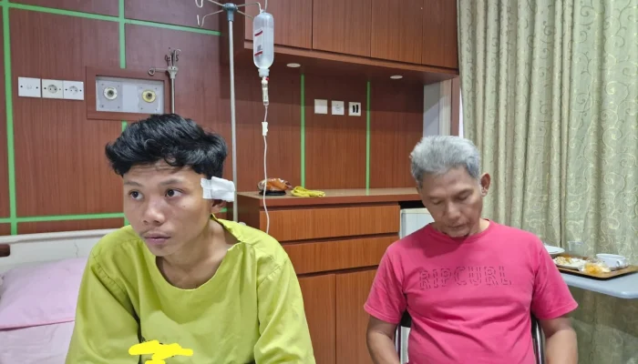 Dua Pengunjung Cafe Sangkolak Dikeroyok ,Korban Babak Belur dan Nyaris Kehilangan Telinga Kiri