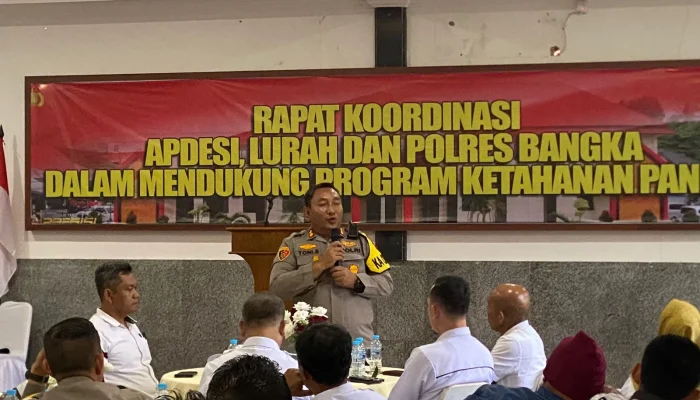 Ketahanan Pangan Polri: Rakor dengan APDESI dan Lurah, Polres Bangka Targetkan Desa Tanam 2 Hektar Jagung