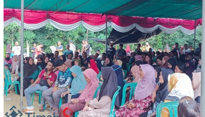 PT Timah Sosialisasikan Tambang Baru di Dusun Tanah Merah, Warga Antusias