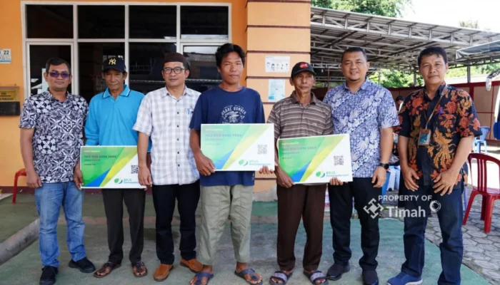 PT Timah Gratiskan Kartu BPJS Ketenagakerjaan untuk 28 Nelayan di Toboali