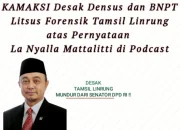 KAMAKSI Desak Densus 88 dan BNPT Periksa Tamsil Linrung, Dugaan Jejak Keterkaitan dengan Terorisme ni